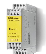 FINDER 7S.16.9.110.0420 Relé s NVK, DIN, 4Z+2R 6A, 110V DC, BS