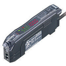 KEYENCE FS-N11MN Fiber Optic Sensor Amplifier: Cable, Main, NPN, Analog