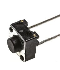 TE CONNECTIVITY FSM4JRT Dotykový spínač, černý, tlačítko, SPST 50mA při 24VDC, 5mm