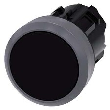 SIEMENS 3SU1030-0AB10-0AA0 Tlačítko, 22 mm, kulaté, plastové s kovovým čelním kroužkem
