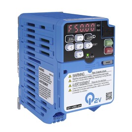 OMRON Q2V-AB002-AAA Frekvenční měnič 1x200VAC,ND:1,9 A / 0,37 kW, HD:1,6 A / 0,25 kW,IP20