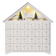 EMOS DCWW02 LED adventní kalendář, 35x30cm, 2x AA, vnitřní, teplá bílá