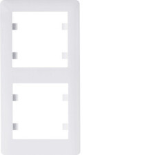 HAGER WL5120 Lumina soul Rámeček 2-násobný svislý, bílá lesk