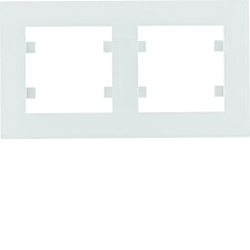 HAGER WL5720 Lumina intense Rámeček 2-násobný vodorovný,bílá lesk