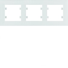 HAGER WL5730 Lumina intense Rámeček 3-násobný vodorovný,bílá lesk