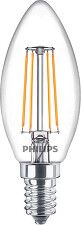 PHILIPS LED žárovka Classic LEDCandle D 4.5-40W B35 E14 827 CL *8718699773373