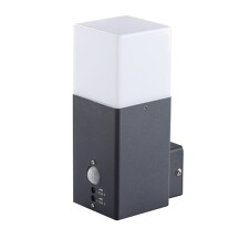 KANLUX 29011 VADRA 21L-UP SE Zahradní nástěnné svítidlo 240V/AC max.11W E27 IP44 s pohybovým čidlem, antracit