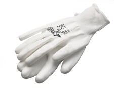 CIMCO 141263 Ochranné pracovní rukavice SKINNY SOFT WHITE, velikost 9 (1 pár)