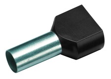 CIMCO 182450 Izolovaná dvojitá dutinka Cu 2 x 6/14 mm, černá (100 ks)