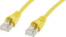 TELEGÄRTNER L00000A0085 RJ45 síťový kabel CAT 6A S/FTP 1.00 m žlutá samozhášecí