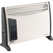 SENCOR SCF 2001 Přímotop přenosný, nastavitelný výkon 750W/1250W/2000W, plynule regulovatelný termostat, zabudovaný ventilátor, bíločerná, nožky