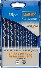NAREX 65405601 13SET HSS-G MSP 13-dílná sada vrtáků do kovu