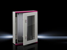 RITTAL 1448000 Plastová kompaktní skříň AX, 400x400x200 mm, s průhledovým oknem