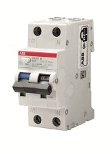 ABB ELSYNN DS201 C10 A30 Chránič s jističem Compact 1+N, 10A char.C, 30mA, A, 6kA *2CSR255180R1104
