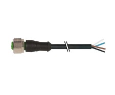 MURR 7000-12221-6340750 Konektor s kabelem,přímý,M12,4p,F,7.5m PUR 4x0,34mm2