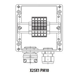 GENERI X25X1 PM10 Nevýbušná svorkovnicová skříň