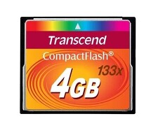 TRANSCEND TS4GCF133 Paměťová karta CF Standard 133x 4GB