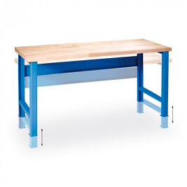 GÜDE 179685 Dílenský stůl s výškově stavitelnými nohami, 2000 x 800mm