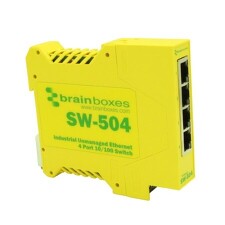 BRAINBOXES SW-504 Ethernet switch nekonfigurovatelný, 5 až 30VDC, počet portů: 4