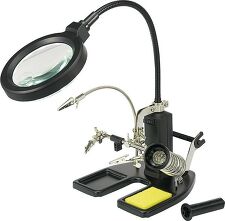 TOOLCRAFT 826054 Stolní LED světelná lupa s třetí rukou, 7,5W