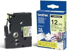 BROTHER TZE-C31 Páska signální žlutá / černá 12mm