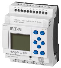 EATON 197211 EASY-E4-UC-12RC1 Řídicí relé easyE4 s displejem, 12/24V DC, 24V AC