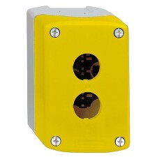 SCHNEIDER XALK02 Ovládací skříňka 2 otvory žlutá/šedá