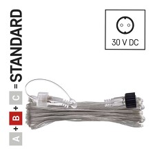 EMOS D1ZB02 Prodlužovací kabel pro Klasik LED spojovací řetězy vánoce 10m