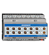 SCHRACK KXKK0CRA-- KNX Kombi. spínací a žaluziový akční člen, 12/6x230 VAC, 16A