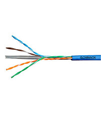 SCHRACK HSEKU423P1 Kabel U/UTP Cat.6 4x2xAWG23 300 MHz, PVC modrý