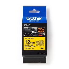 BROTHER TZE-FX631 Páska žlutá / černá (12mm,s flexibilní páskou, 8m)