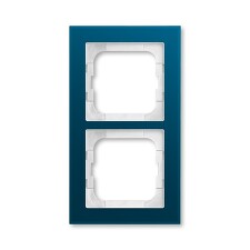 ABB 2CKA001754A4756, Busch-axcent Rámeček dvojnásobný; modré sklo; 1722-228