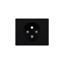 DECENTE DSD 00-81002-0000 / Kryt zásuvky jednonásobné Střed: Antracitově černá
