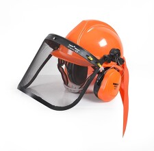 HECHT 900100 Ochranná helma se sluchátky a štítem