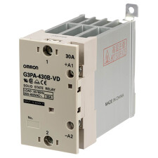 OMRON G3PA-430B-VD-2 12-24DC polovodičové relé, montáž na DIN lištu/desku, 1-pólový, 30A
