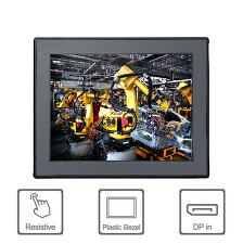 NEXCOM APPD1501T Plochý LED monitor 15" LCD, 1024 x 768, DP, VGA, DVI