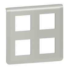 LEGRAND 079338L MOSAIC, Plaque rámeček 2x2x2M vertikální hliník