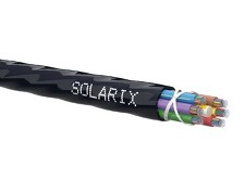 SOLARIX 70299489 SXKO-MICRO-48-OS Zafukovací kabel MICRO 48vl 9/125 HDPE Fca černý