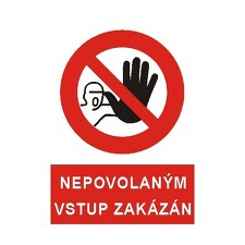STRO.M 5399a-07-08 Nepovolaným vstup zakázán! A4 (plast)