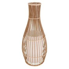 GLOBO 25000T LAGLIO Stolní lampa, bambus, textil béžový