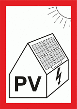 STRO.M ztc027 PV symbol na fotovoltaiku A7 (fólie)