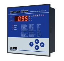 NOVAR 1206 Regulátor účiníku, 6 stupňů, alarmové relé, oddělené napájení, 144x144mm