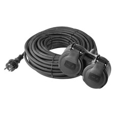 EMOS P0603 Prodlužovací kabel 2zás. 20m 3x1,5mm², guma, IP44