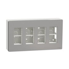 SCHNEIDER NU124430 UNICA System+ Centrální jednotka 4x4 moduly vertik.povrch., aluminium