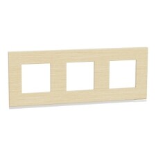 SCHNEIDER NU600683 UNICA Pure Krycí rámeček trojnásobný, Nordic Wood