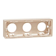 SCHNEIDER NU800644 UNICA Studio Krabice na omítku trojnásobná, béžová