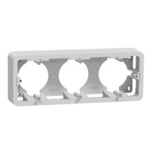 SCHNEIDER NU840630 UNICA Pro Krabice na omítku trojnásobná, aluminium