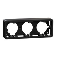 SCHNEIDER NU840654 UNICA Pro Krabice na omítku trojnásobná, antracit