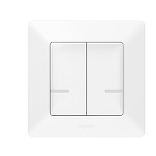 LEGRAND 752187 NETATMO Valena LIFE Bezdrátový ovladač dvounásobný, bílá