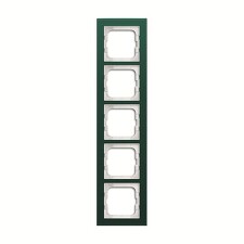 ABB 2CKA001754A4774, Busch-axcent Rámeček pětinásobný; zelené sklo; 1725-226